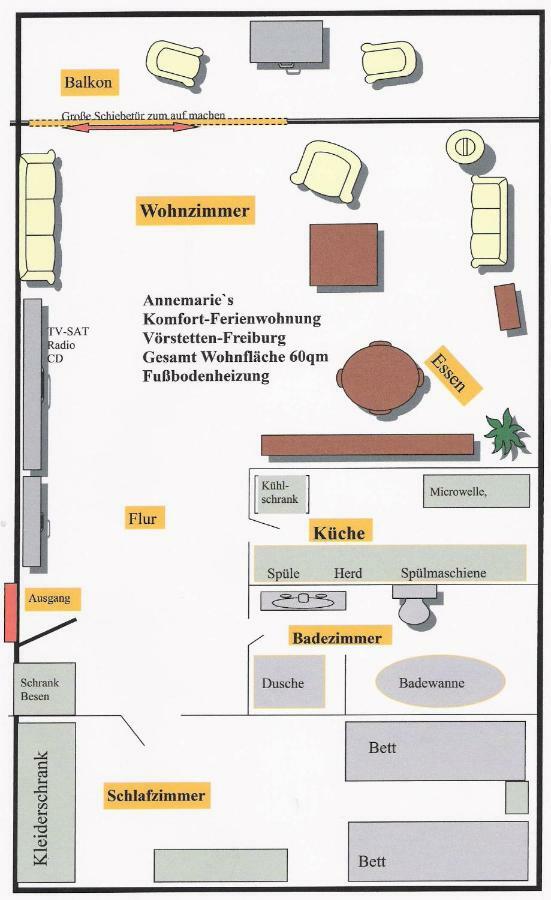 Annes Ferienwohnung Freiburg Vorstetten Exteriör bild